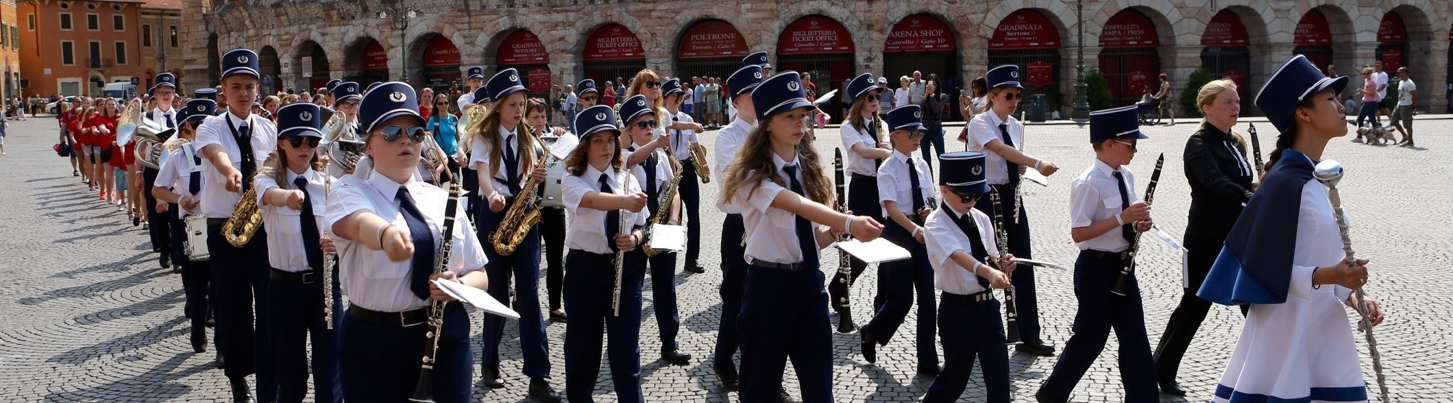 Korpstur til Italia Asker skolekorps