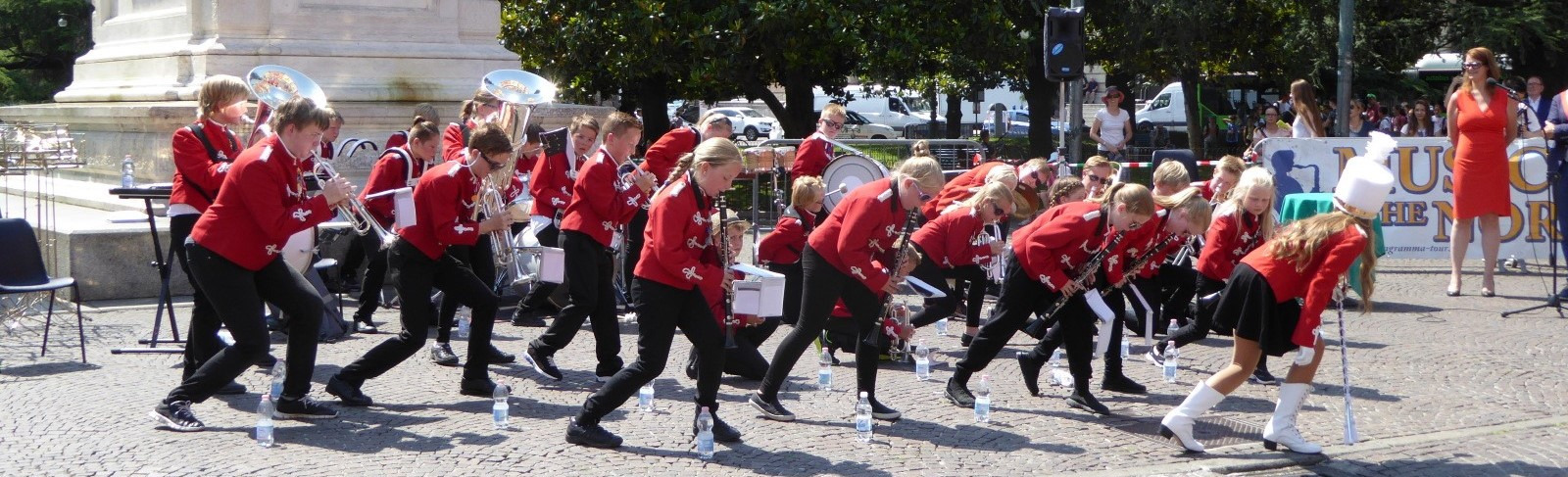 Korpstur til Italia Finstad skolekorps